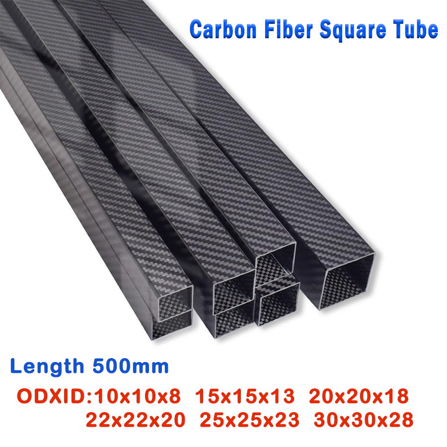 Rc Hobby Youtube - Tubo quadrado de fibra de carbono