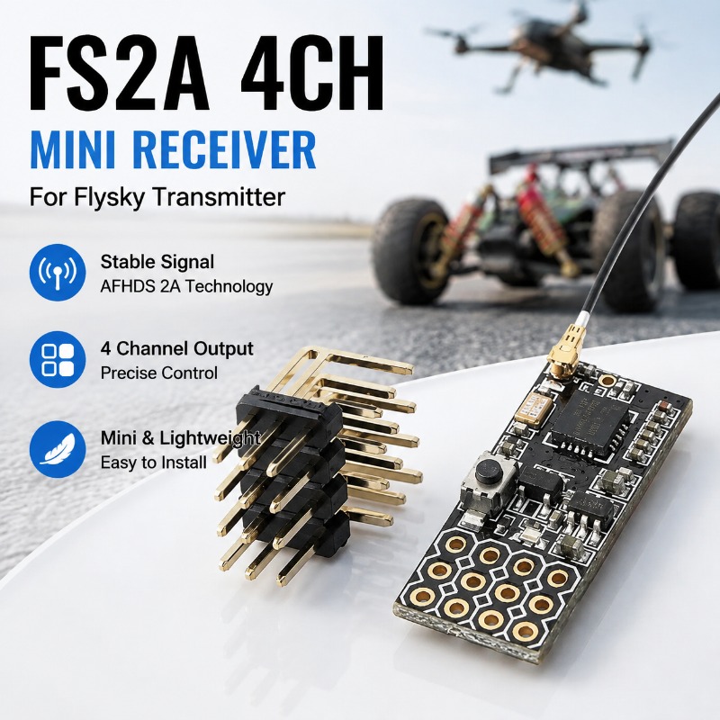 Rc Hobby & Maskinservice I Eskilstuna - Receptor PWM de 4 Canais FS