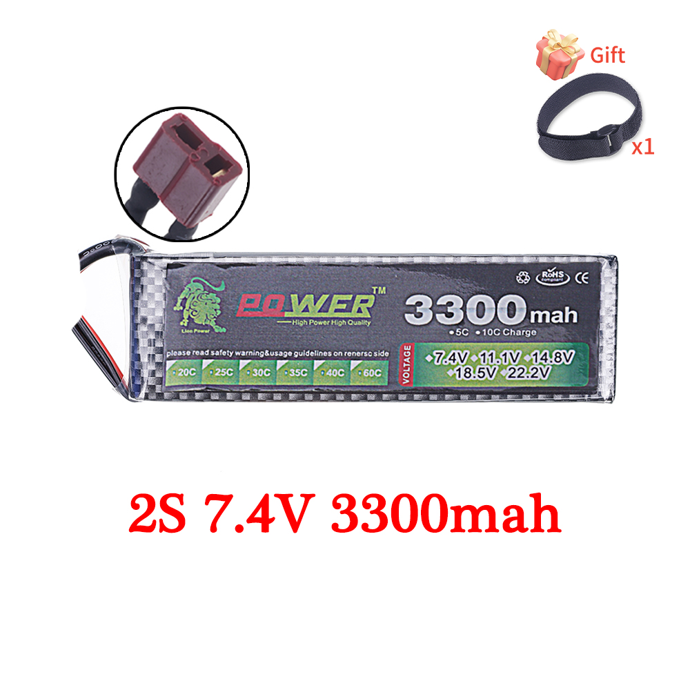 Bateria lipo 60c 3300mah 7.4v  - Rc Hobby Truck avaliação e preço