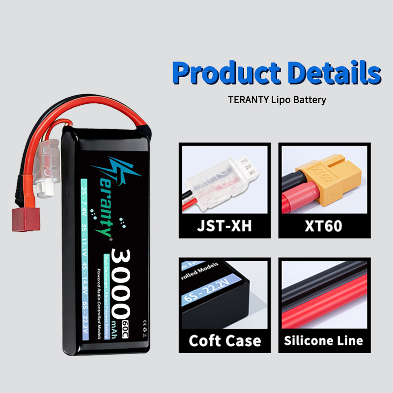 Bateria Lipo TERANTY 2S 3000mA - Rc Hobby & Maskinservice I Eskilstuna avaliação e preço
