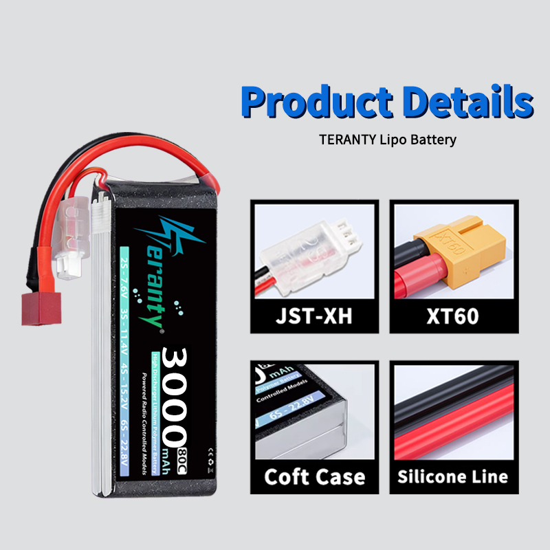 Bateria Lipo TERANTY 2S 3000mA - Rc Hobby & Maskinservice I Eskilstuna avaliação e preço