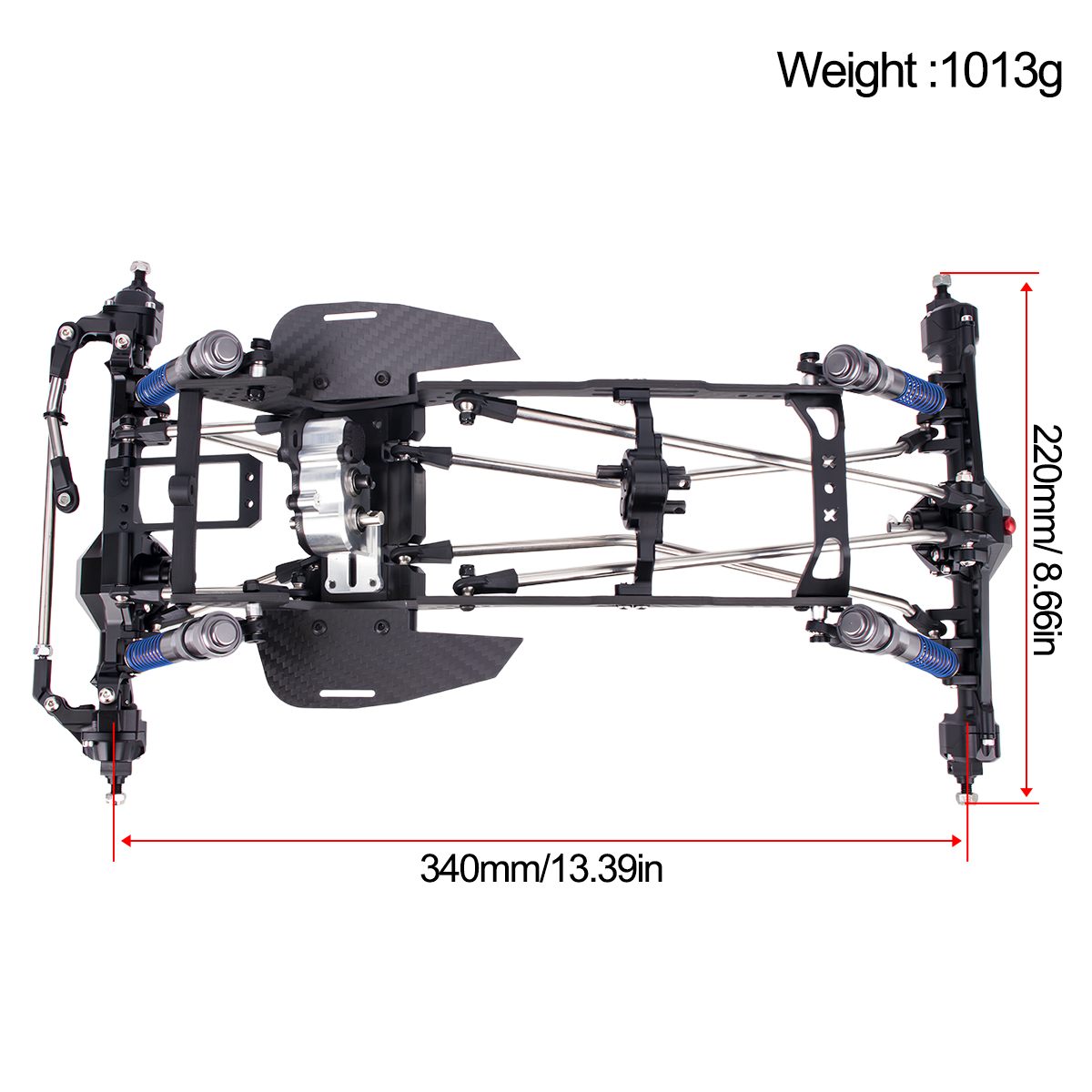 Kit de Chassi em Fibra de Carb - Shock Absorber Rc avaliação e preço