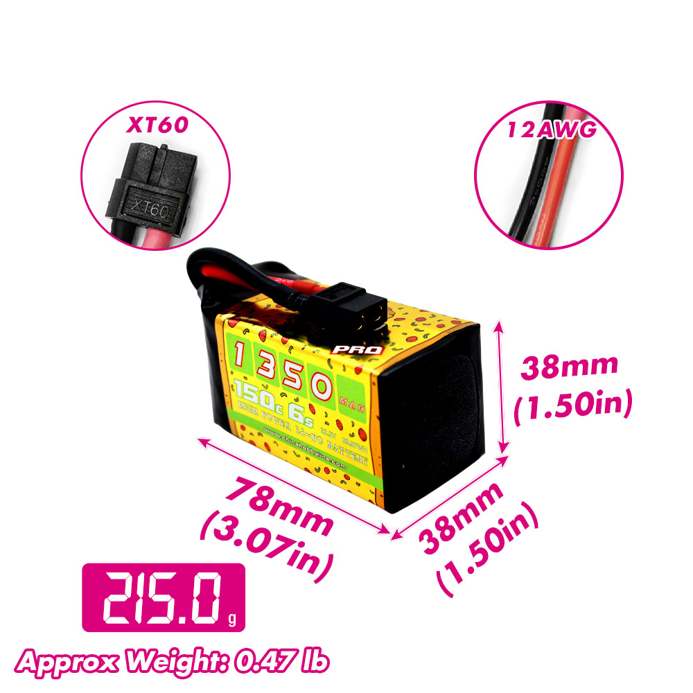 2 Baterias Lipo CNHL 6S 22.2V  - Hobby Rc Quadcopters & Multirotors avaliação e preço