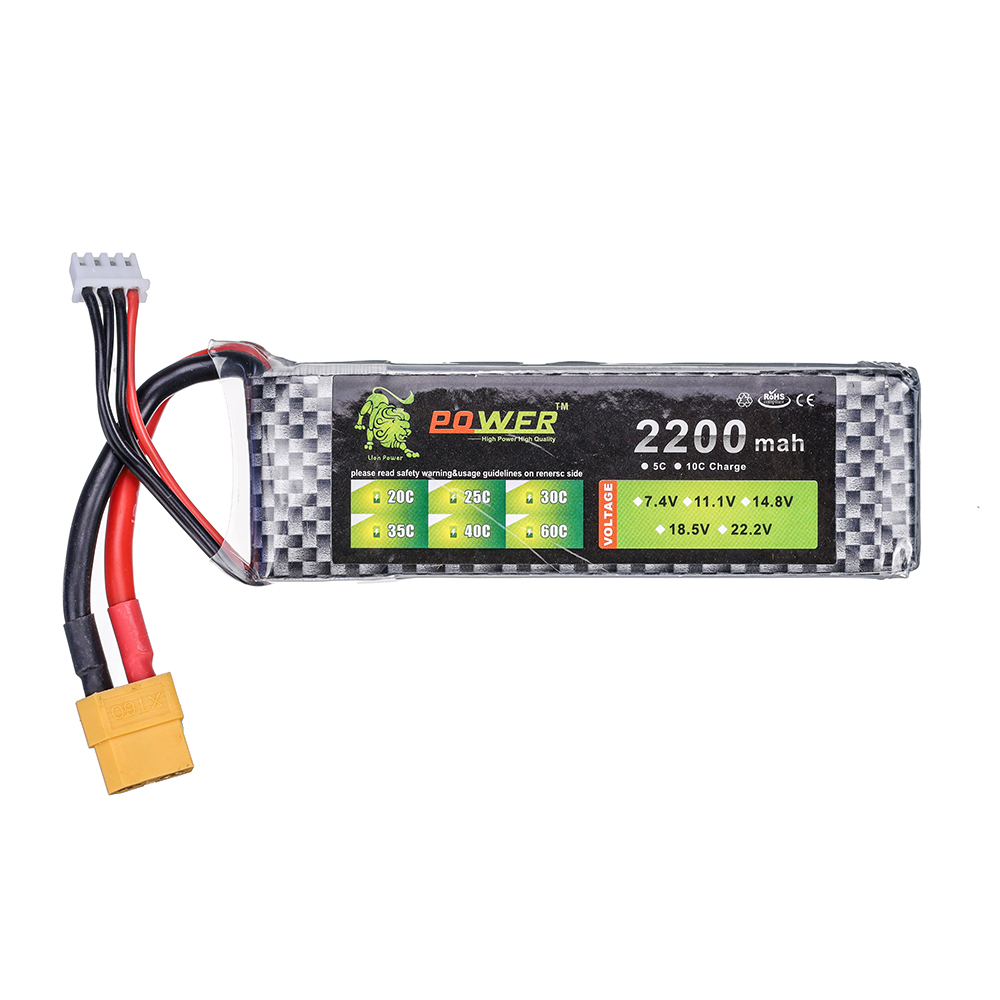 Bateria Lipo 3S 11.1V 2200mAh  - Hobby Rc Quadcopters & Multirotors avaliação e preço