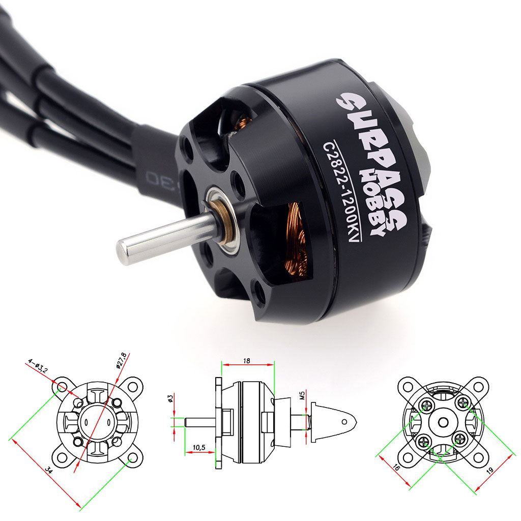 Motor Brushless SURPASS HOBBY  - Hobby Rc Quadcopters & Multirotors avaliação e preço